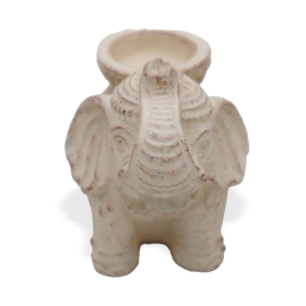 Elephant Räucherstäbchen- und Kerzenhalter (Creme)