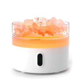 Himalaya-Salz-Aroma-Diffusor – Nachtlicht – USB-C – Flammeneffekt (Salz nicht enthalten)
