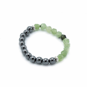 3x Facettiertes Edelstein-Armband - Magnetische Jade