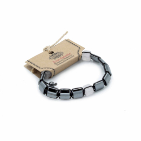 3x Magnetisches Hämatit Shamballa Armband - Rosenquader