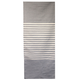 Indischer Baumwollteppich – 70 x 170 cm – Grau
