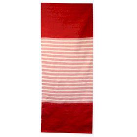 Indischer Baumwollteppich – 70 x 170 cm – Rot/Rosa