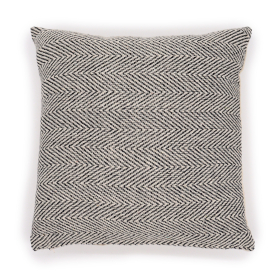 2x Klassischer Kissenbezug – Herringbone Fine Grey – 40 x 40 cm