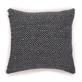 2x Klassischer Kissenbezug – Maze Black – 40 x 40 cm