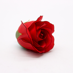 50x Seifenblumen zum Basteln – Med Rose – Rot mit schwarzem Rand