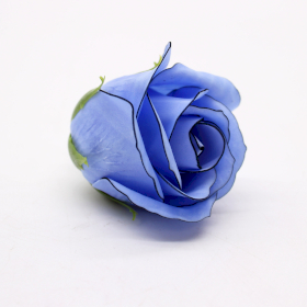 50x Seifenblumen zum Basteln – Med Rose – Blau mit schwarzem Rand