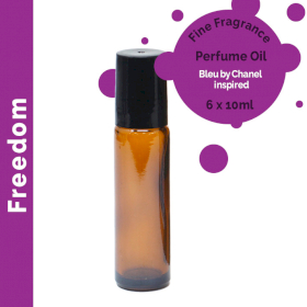 6x Freedom Fine Fragrance Parfümöl 10 ml – Ohne Etikett