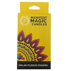 3x Manifest-Magiekerzen (12er-Pack) – Gelb – Solarplexus-Chakra