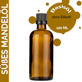 10x Süßes Mandelöl – 100 ml – ohne Etikett