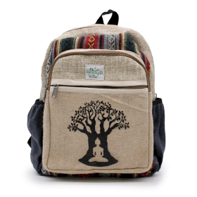 Kleiner Hanf-Rucksack – Bodhi-Baum-Design