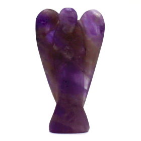 Handgeschnitzter Edelsteinengel - Amethyst