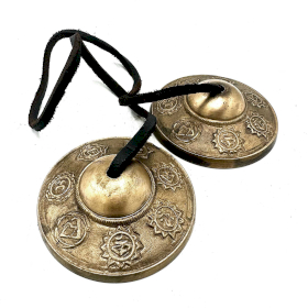 Tibetisches Tingsha – Sieben Chakra – ca. 7 cm