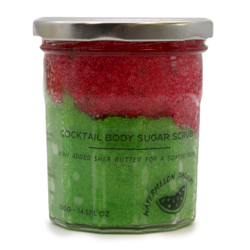 3x Duftendes Zucker-Körperpeeling – Wassermelonen-Daiquiri 300 g