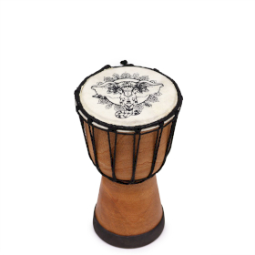 Handgefertigte Djembe-Trommel mit breiter Decke – 20 cm