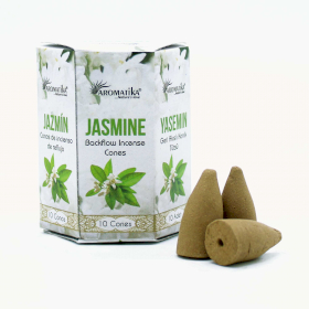 12x Packung mit 10 Masala Backflow-Räucherstäbchen – Jasmin