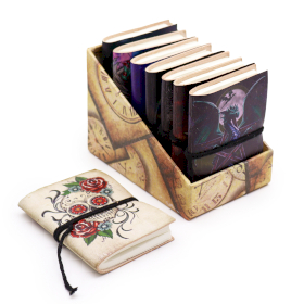 8x Verschiedene Gothic-Notizbücher 7x10cm (Display-Packung)