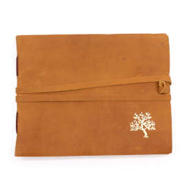 Leder-Skizzenbuch Golden Tree – 144 Seiten – 18 x 23 cm