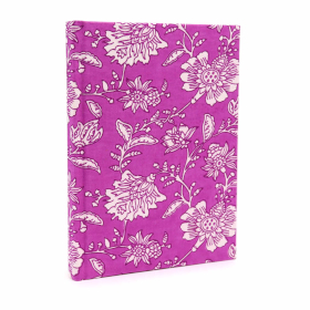 Baumwollgebundene Notizbücher, 20 x 15 cm, 96 Seiten, Antik-Fuchsia