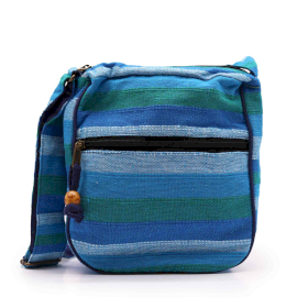 Große Nepal-Schultertasche (verstellbarer Riemen) – Blue Rivers