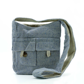Taschen mit zwei Taschen in Naturtönen – Comp Denim – Mittel