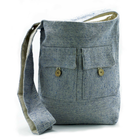 Zwei-Taschen-Taschen in Naturtönen – Comp Denim – Groß