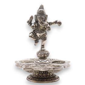 2x Tanzender Ganesha Räucherkegeln Halter 14x10cm