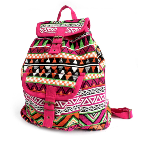 Jacquard-Rucksack pink