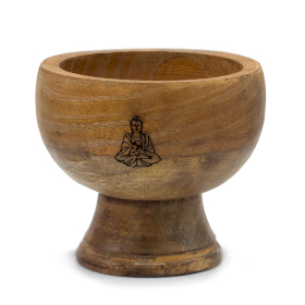 Große Ritualschale Räucherkegelhalter 11x6cm - Buddha