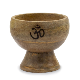 Große Ritualschale Räucherkegelhalter 11x6cm - Om