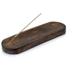4x Großes Räuchertablett 30x10cm - Klassisches Mangoholz