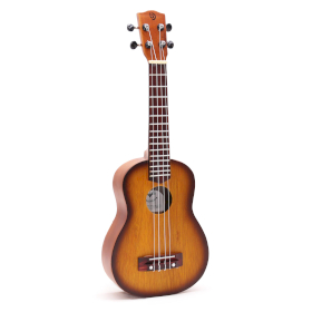 Von Hand gefertigte Ukulele – Orange Sunburst-Finish (4 Saiten)