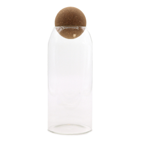 Korkkugel-Glasgefäß - Klar - 20cm