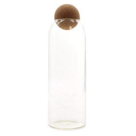 Cork-Ball-Glasgefäß - Klar - 25cm