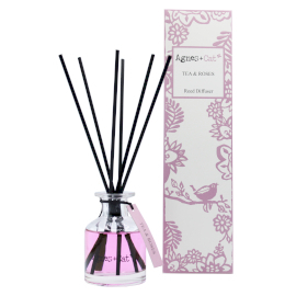3x 140 ml Rattanstäbchen-Diffusor – Tee & Rosen