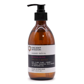 4x Aromatherapie-Massage- und Badeöl – Sinnlich 300 ml