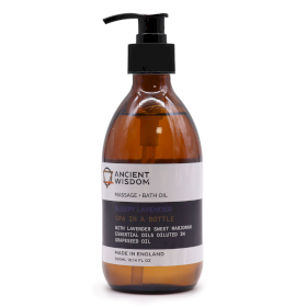 4x Aromatherapie-Massage- und Badeöl – Sleepy Lavender 300 ml