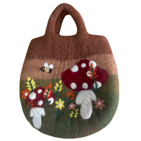 Pilzgarten-Filztasche - 35x27cm