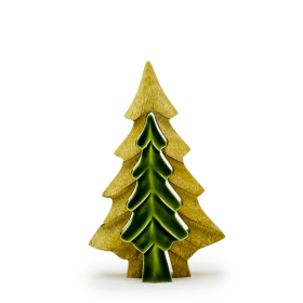 Lost in the Forrest – Kleine Holzdekoration „Baum im Baum“ – 15 x 10 cm