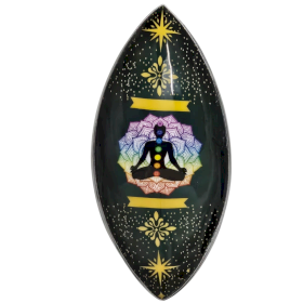 Emaillierte Räucherschale - Aluminium - Lotus Buddha Chakra