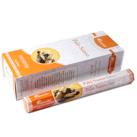 6x Aromatika Holzkohlefreies Hex-Räucherstäbchen – Palo Santo