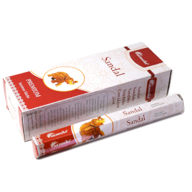 6x Aromatika Hexen-Räucherstäbchen ohne Holzkohle – Sandelholz