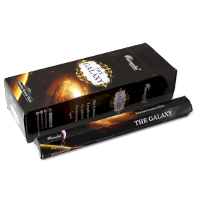 6x Aromatika Holzkohlefreies Hex-Räucherstäbchen – Die Galaxie