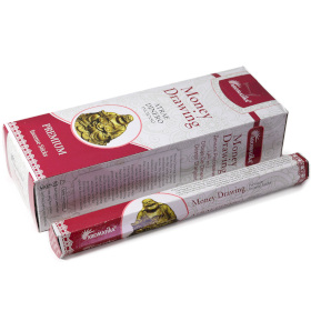 6x Aromatika Holzkohlefreies Hex-Räucherstäbchen – Geldzeichnung