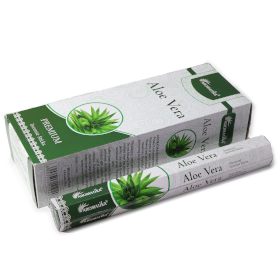 6x Aromatika Hex-Räucherstäbchen ohne Holzkohle – Aloe Vera