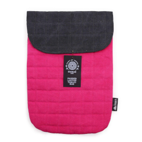 Gepolsterte Laptoptasche – Shocking Pink – 14 oz Stonewash
