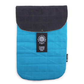 Gepolsterte Laptoptasche – Tolles Türkis – 14 oz Stonewash