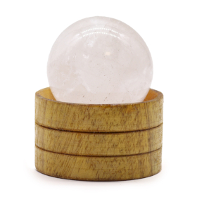Edelsteinkristallkugel 40 mm – klarer Quarz mit Ständer