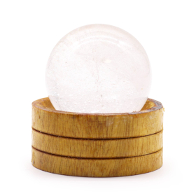Edelsteinkristallkugel 50 mm – klarer Quarz mit Ständer