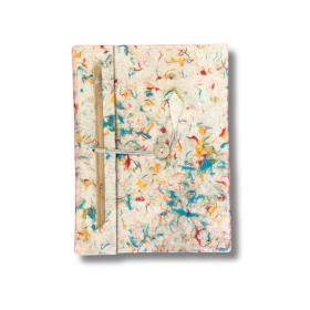 Med Lokta, Baumwoll-Notizbuch in verschiedenen Farben, groß (15 x 12 cm), 45 Blätter