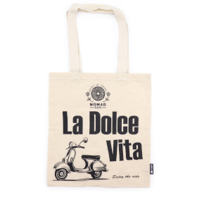 10x Ikonische Basic-Tragetasche – La Dolce Vita – (40 x 36 cm) – Natur 4 oz